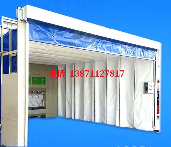 铝合金隔断门电动移动伸缩房
